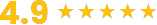google rating 4 9